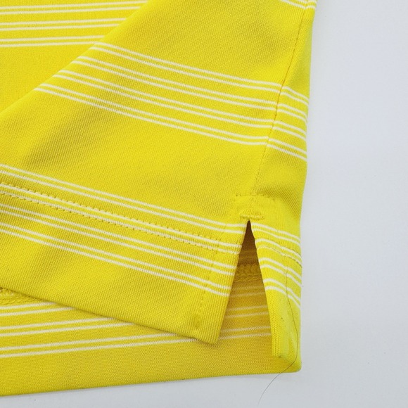 Nike Tour Performance Polo Shirt Mens XL Yellow  Short Sleeve Golf DRIFIT - Picture 6 of 10